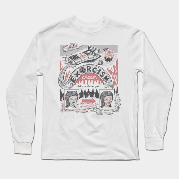 Excorcism Cream Long Sleeve T-Shirt by ibyes